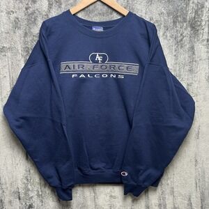 Vintage Y2K Air Force Academy Falcons Crewneck Sweatshirt Size XL Champion